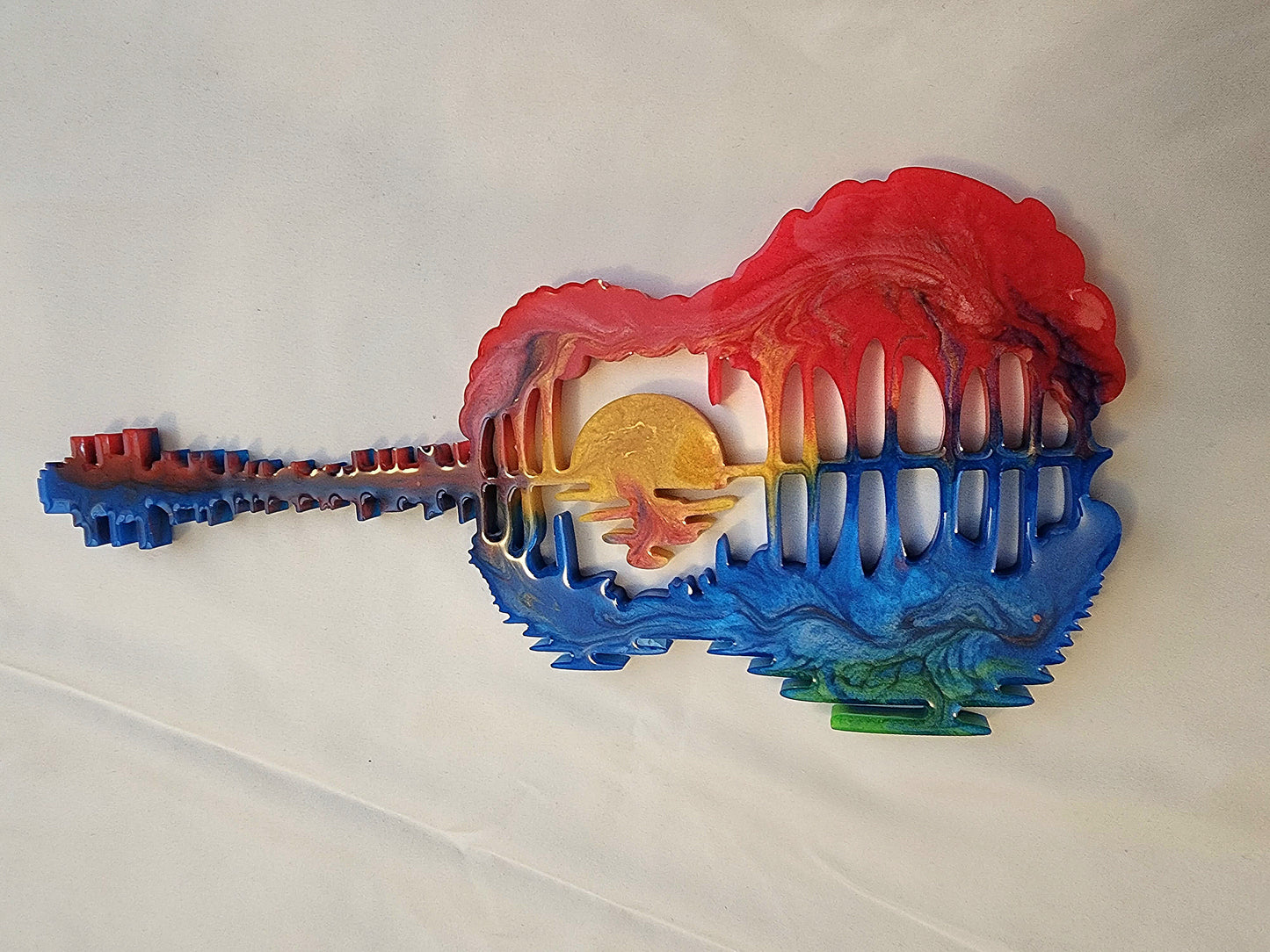 Sunset Guitar wall decor