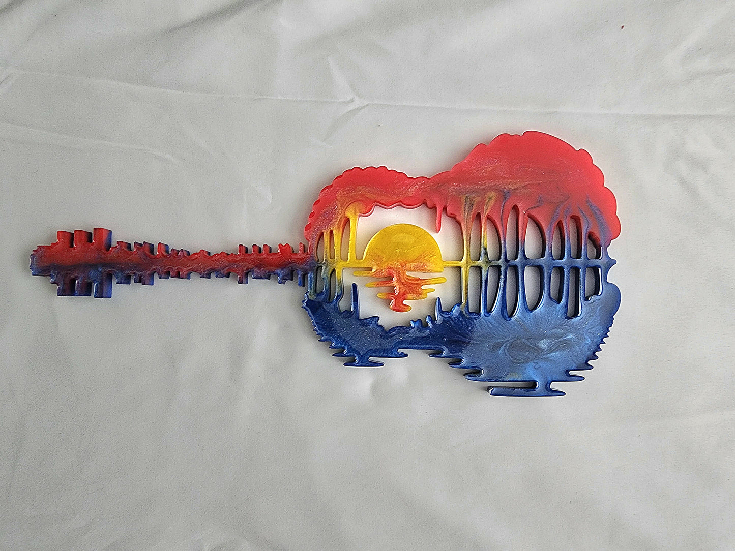 Sunset Guitar wall decor