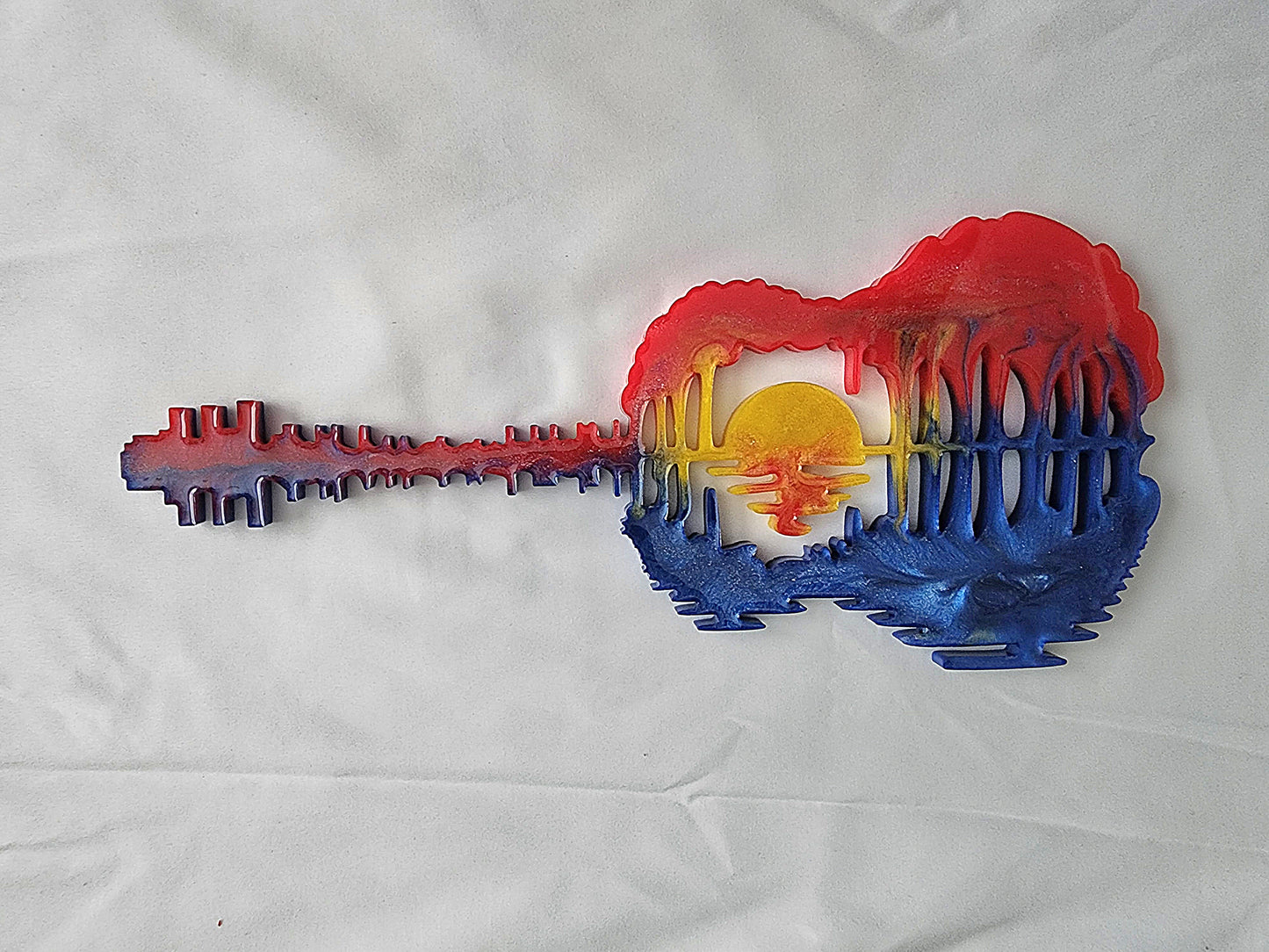 Sunset Guitar wall decor