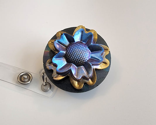 3D Flower Badge Reel