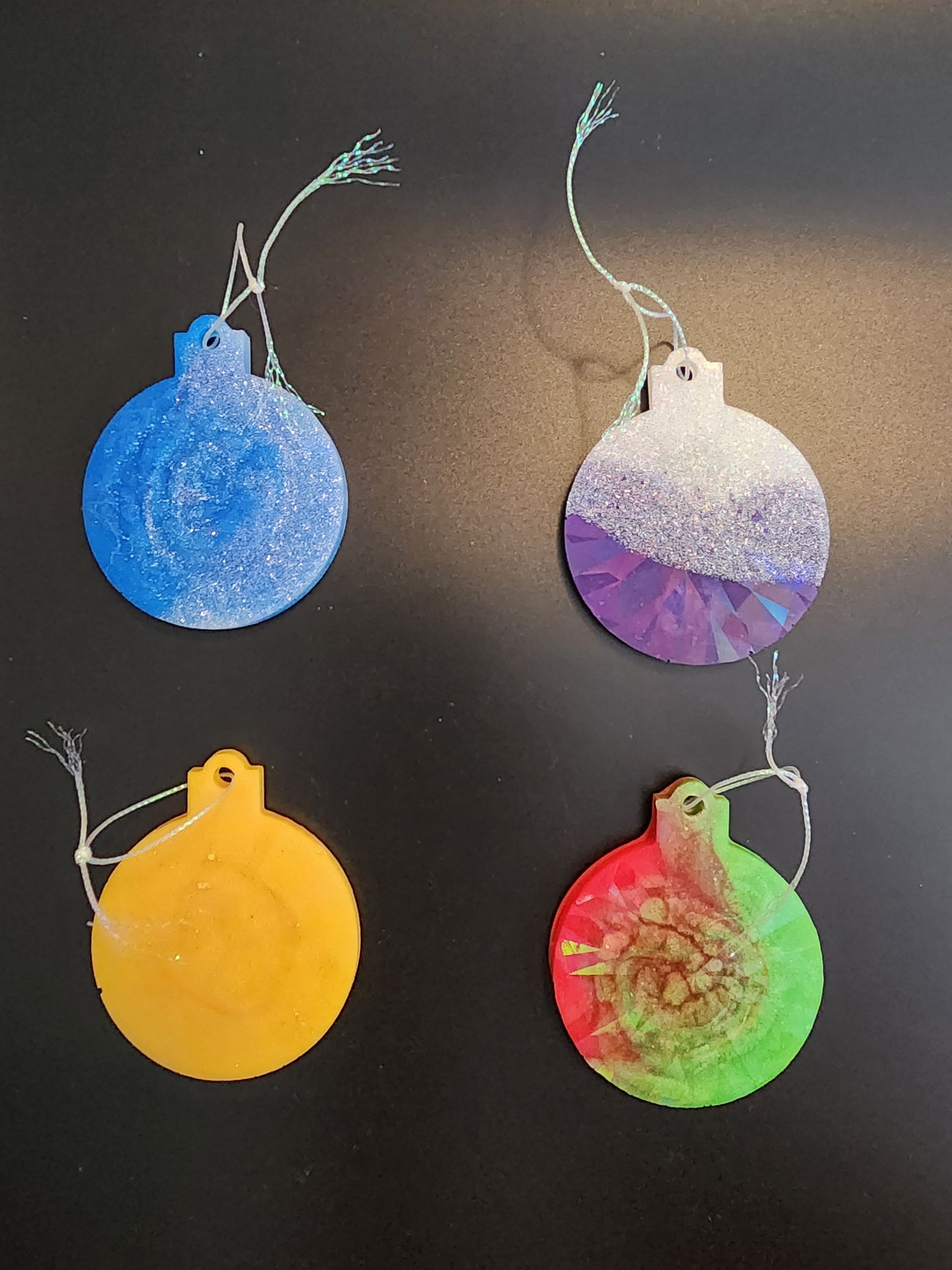 Holographic Christmas Ornaments