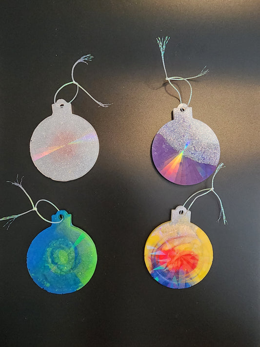 Holographic Christmas Ornaments